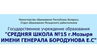 Средняя школа №15 г. Мозыря имени Генерала Бородунова Е. С. (sch15.mozyr.edu.by) schools.by – личный кабинет